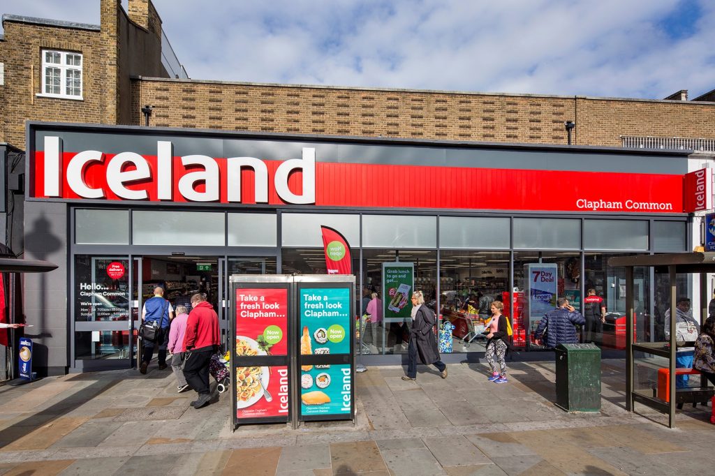 Iceland store front UK